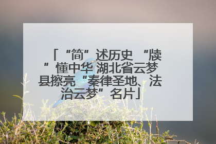 “简”述历史 “牍”懂中华 湖北省云梦县擦亮“秦律圣地、法治云梦”名片