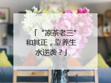 “凉茶老三”和其正，靠养生水逆袭？