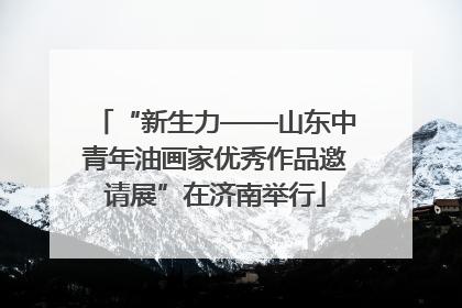 “新生力——山东中青年油画家优秀作品邀请展”在济南举行