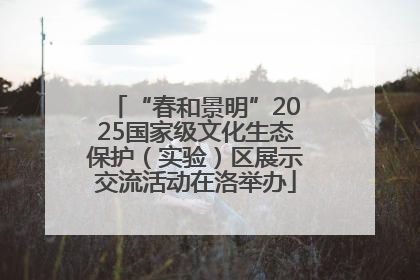 “春和景明”2025国家级文化生态保护（实验）区展示交流活动在洛举办
