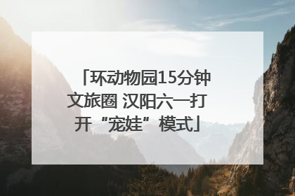 环动物园15分钟文旅圈 汉阳六一打开“宠娃”模式