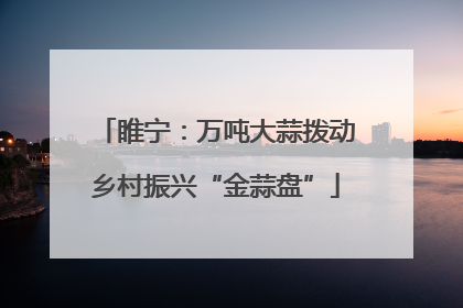睢宁：万吨大蒜拨动乡村振兴“金蒜盘”