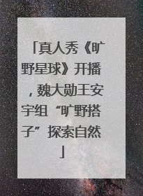真人秀《旷野星球》开播，魏大勋王安宇组“旷野搭子”探索自然