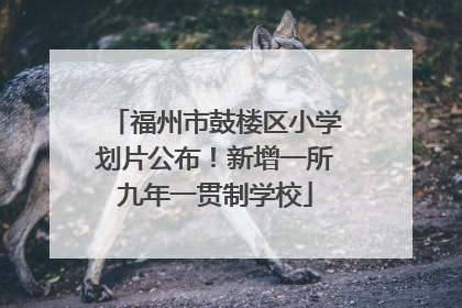 福州市鼓楼区小学划片公布！新增一所九年一贯制学校