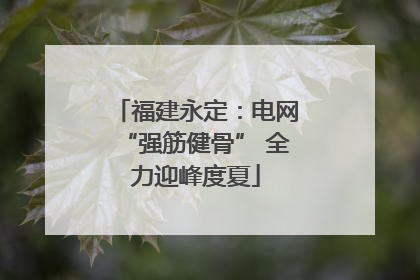 福建永定：电网“强筋健骨” 全力迎峰度夏