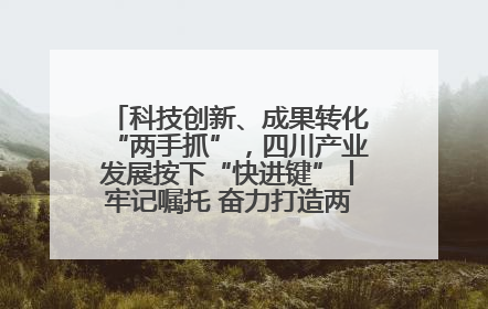 科技创新、成果转化“两手抓”，四川产业发展按下“快进键”丨牢记嘱托 奋力打造两高地两基地一屏障