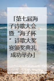 第七届海子诗歌大会暨“海子杯”诗歌大奖赛颁奖典礼成功举办