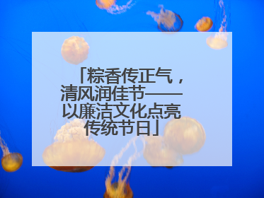 粽香传正气，清风润佳节——以廉洁文化点亮传统节日