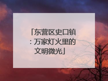 东营区史口镇：万家灯火里的文明微光