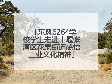 东风6264学校学生走进十堰张湾区花果街道感悟工业文化精神