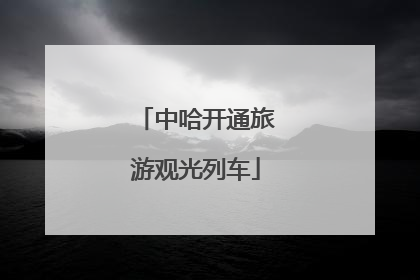 中哈开通旅游观光列车