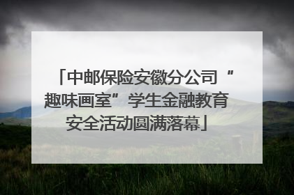 中邮保险安徽分公司“趣味画室”学生金融教育安全活动圆满落幕