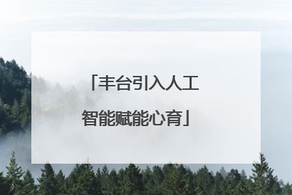 丰台引入人工智能赋能心育
