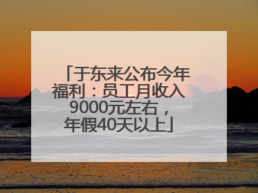于东来公布今年福利：员工月收入9000元左右，年假40天以上