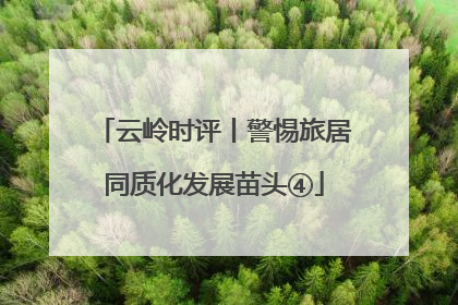 云岭时评丨警惕旅居同质化发展苗头④