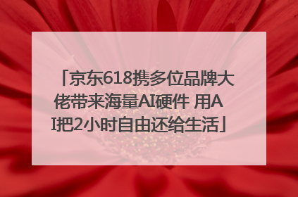 京东618携多位品牌大佬带来海量AI硬件 用AI把2小时自由还给生活