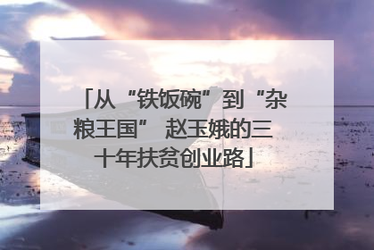 从“铁饭碗”到“杂粮王国” 赵玉娥的三十年扶贫创业路