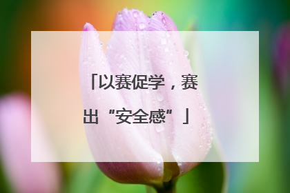 以赛促学，赛出“安全感”