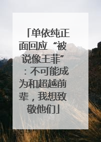 单依纯正面回应“被说像王菲”：不可能成为和超越前辈，我想致敬他们