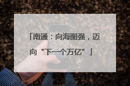 南通：向海图强，迈向“下一个万亿”