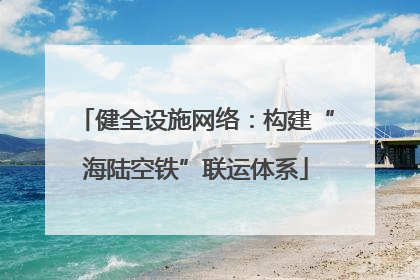 健全设施网络：构建“海陆空铁”联运体系
