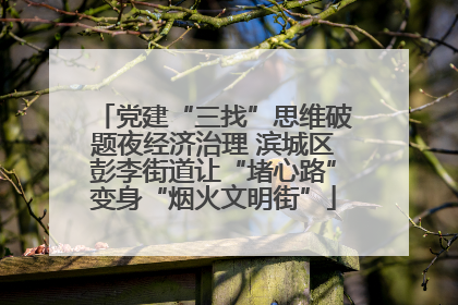 党建“三找”思维破题夜经济治理 滨城区彭李街道让“堵心路”变身“烟火文明街”