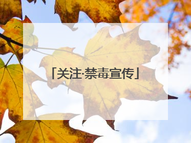 关注·禁毒宣传