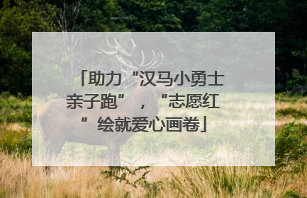 助力“汉马小勇士亲子跑”，“志愿红”绘就爱心画卷