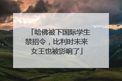 哈佛被下国际学生禁招令，比利时未来女王也被影响了