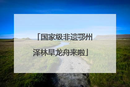 国家级非遗鄂州泽林旱龙舟来啦