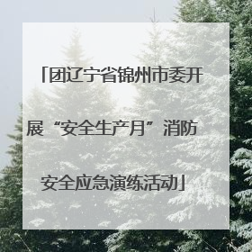 团辽宁省锦州市委开展“安全生产月”消防安全应急演练活动