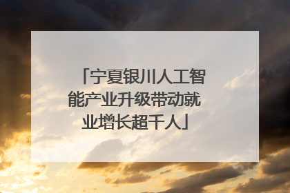 宁夏银川人工智能产业升级带动就业增长超千人