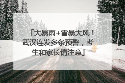 大暴雨+雷暴大风！武汉连发多条预警，考生和家长请注意