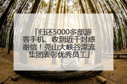 归还5000多部游客手机、收到近千封感谢信！尧山大峡谷漂流集团表彰优秀员工