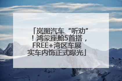 岚图汽车“听劝”！鸿蒙座舱5首搭，FREE+湾区车展实车内饰正式曝光