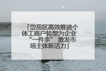 岱岳区高效推进个体工商户转型为企业“一件事” 激发市场主体新活力