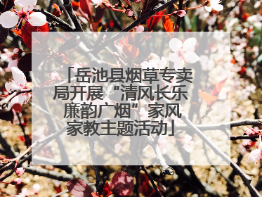 岳池县烟草专卖局开展“清风长乐 廉韵广烟”家风家教主题活动