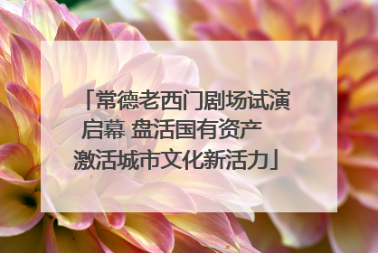 常德老西门剧场试演启幕 盘活国有资产 激活城市文化新活力