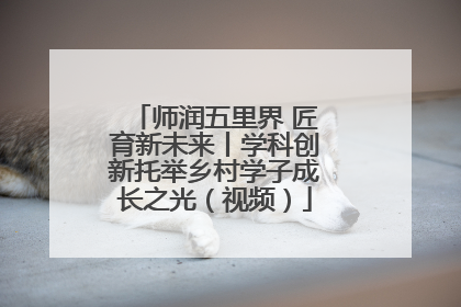 师润五里界 匠育新未来丨学科创新托举乡村学子成长之光（视频）