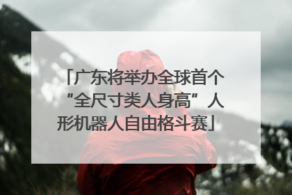 广东将举办全球首个“全尺寸类人身高”人形机器人自由格斗赛