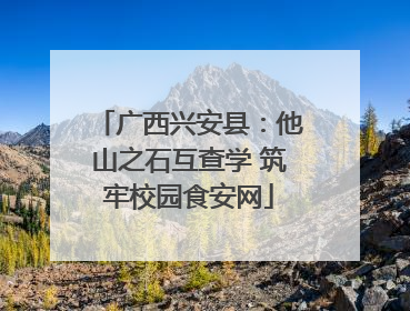 广西兴安县：他山之石互查学 筑牢校园食安网