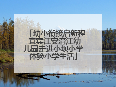 幼小衔接启新程 宜宾江安淯江幼儿园走进小坝小学体验小学生活