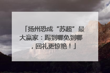 扬州恐成“苏超”最大赢家：踢到哪免到哪，回礼更惊艳！