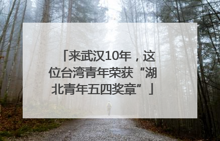 来武汉10年，这位台湾青年荣获“湖北青年五四奖章”