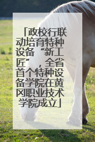 政校行联动培育特种设备“新工匠”，全省首个特种设备学院在黄冈职业技术学院成立