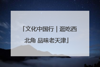 文化中国行｜逛吃西北角 品味老天津