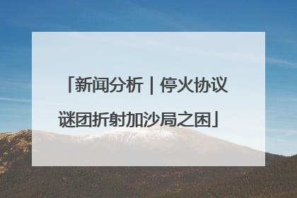 新闻分析｜停火协议谜团折射加沙局之困