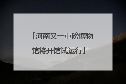 河南又一重磅博物馆将开馆试运行