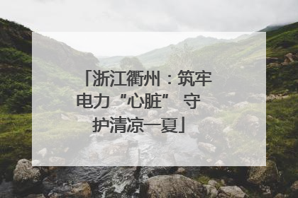 浙江衢州：筑牢电力“心脏” 守护清凉一夏