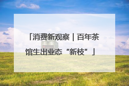 消费新观察｜百年茶馆生出业态“新枝”